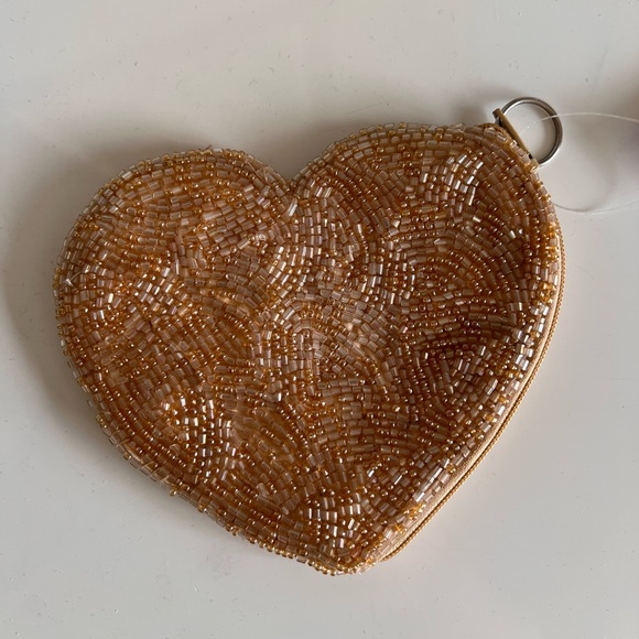 Beaded heart coin purse nwt - Picture 3 of 3